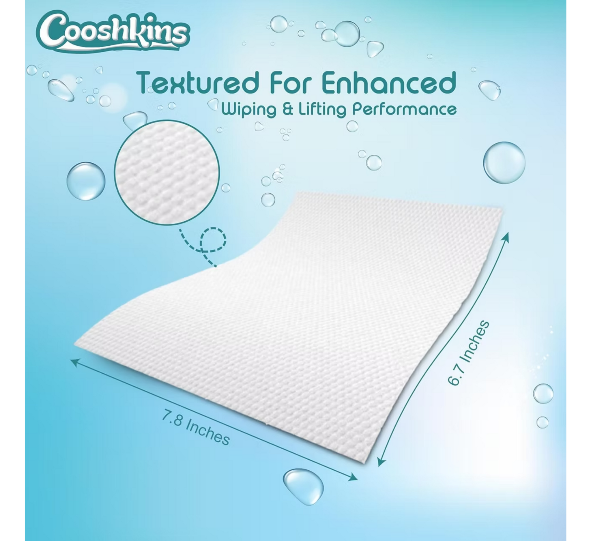 Cooshkins 99.9% Pure Water Baby Wipes *60pcs