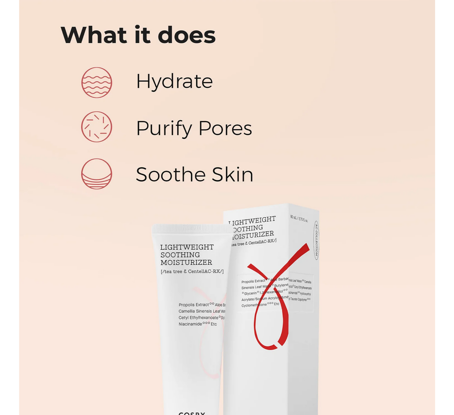 Cosrx AC Collection Lightweight Soothing Moisturizer *80ml