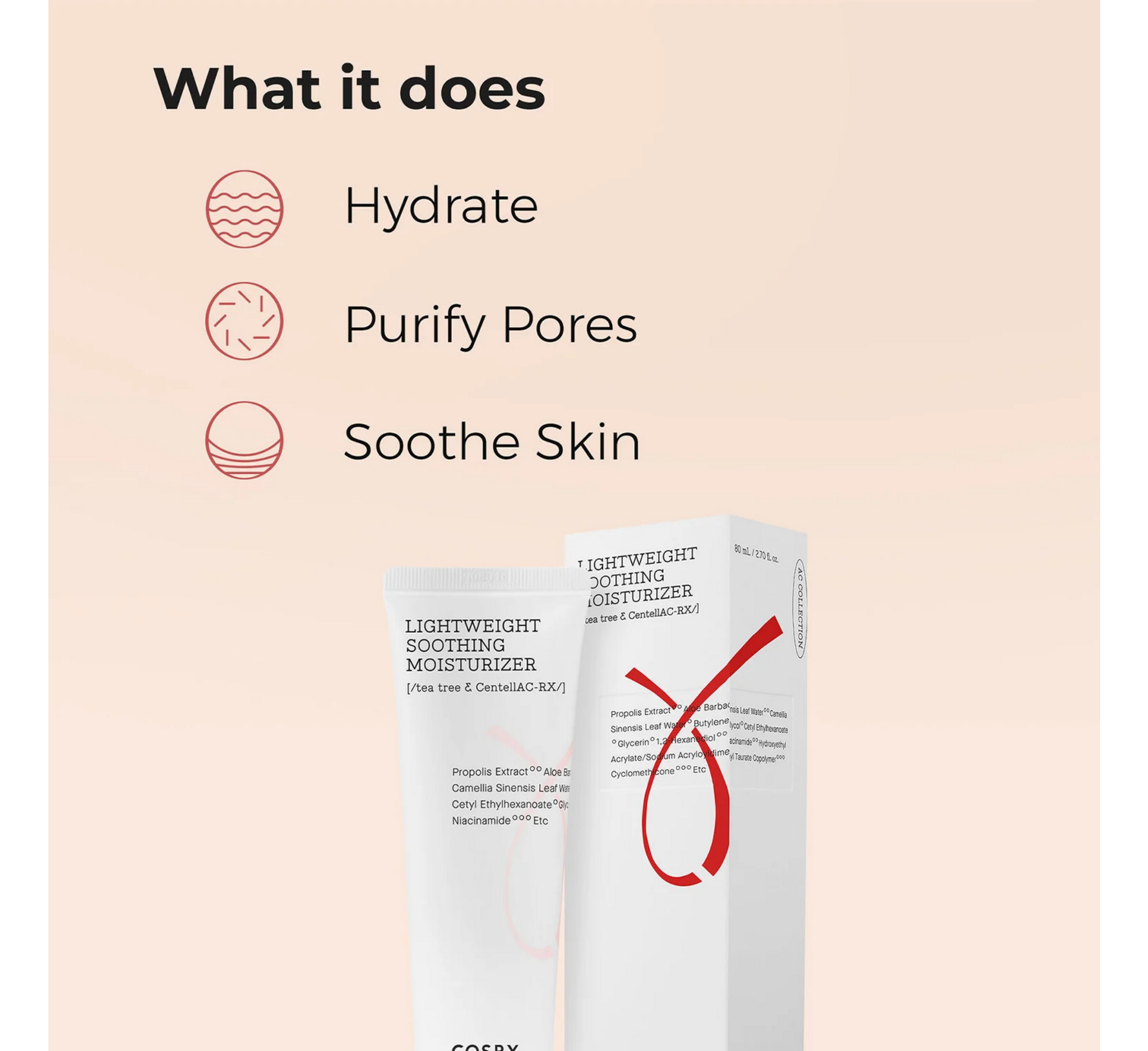 Cosrx AC Collection Lightweight Soothing Moisturizer *80ml