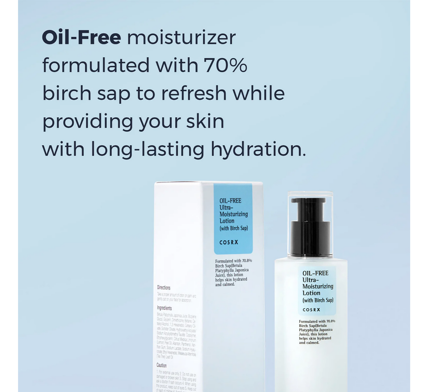 Cosrx Oil-Free Ultra-Moisturizing Lotion with Birch Sap *100ml