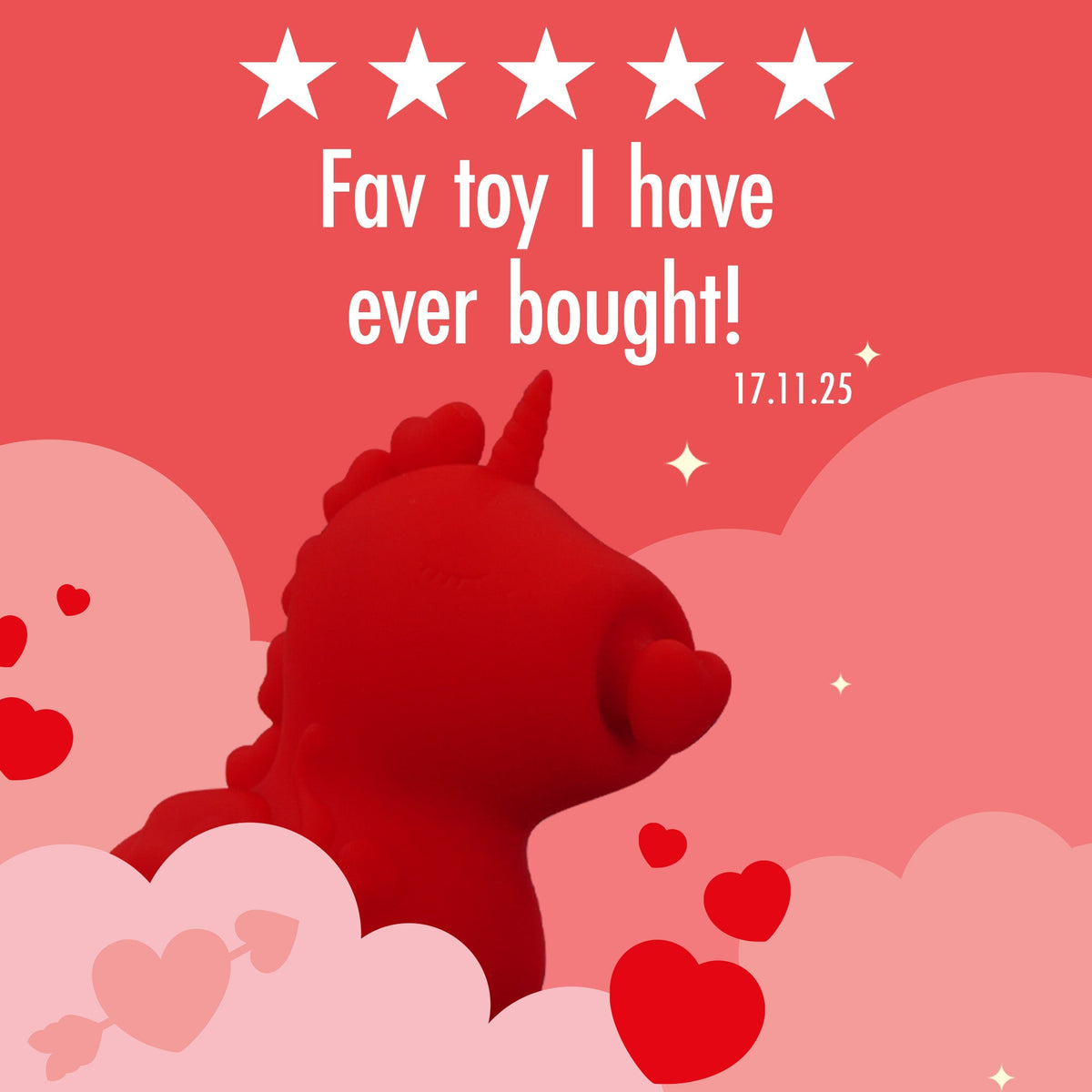 Cupid's Beau Heart-Tongued Vibrator
