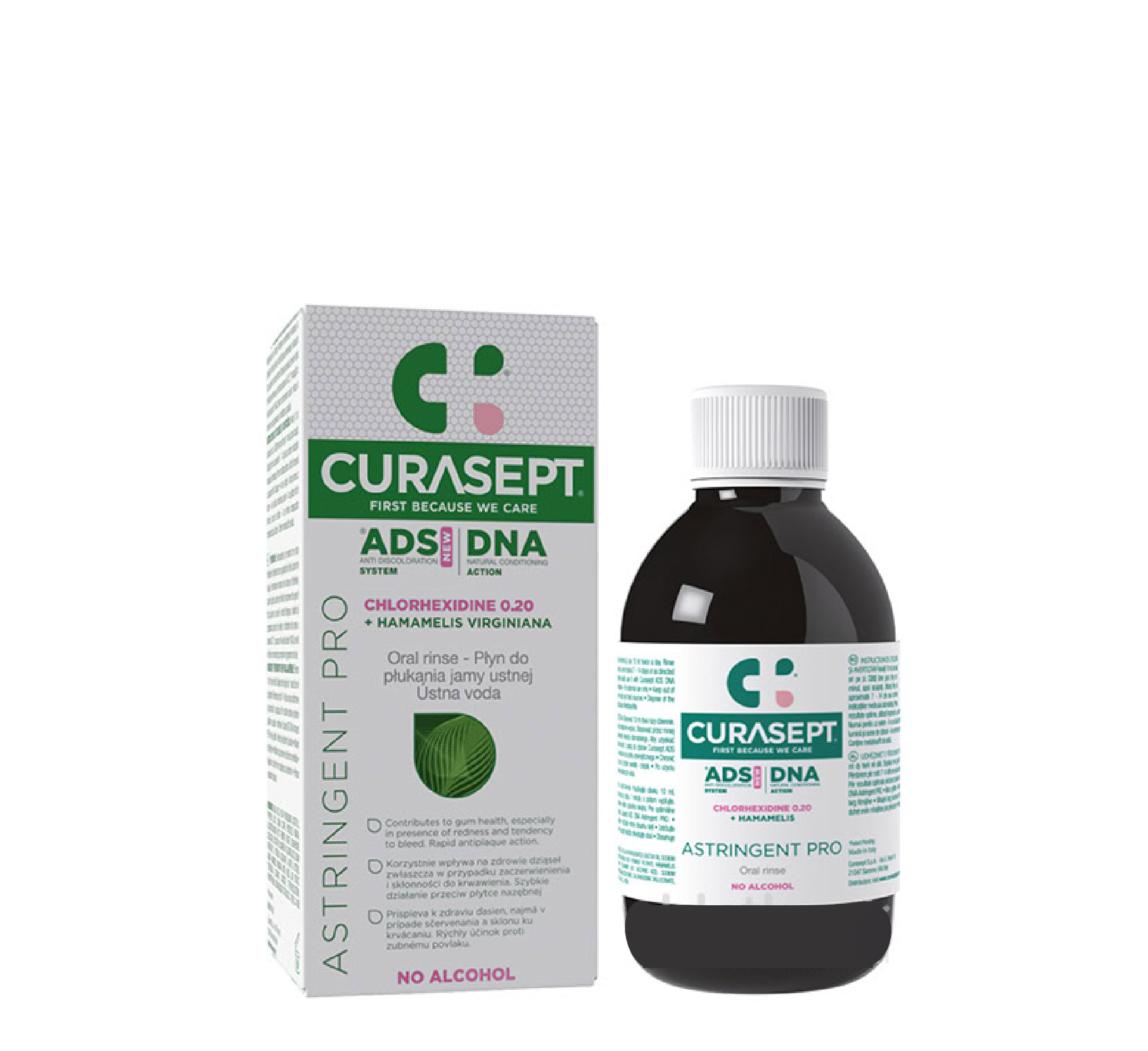 Curasept ADS/DNA Astringent Pro 0.2% Chlorhexidine Oral Rinse *200ml