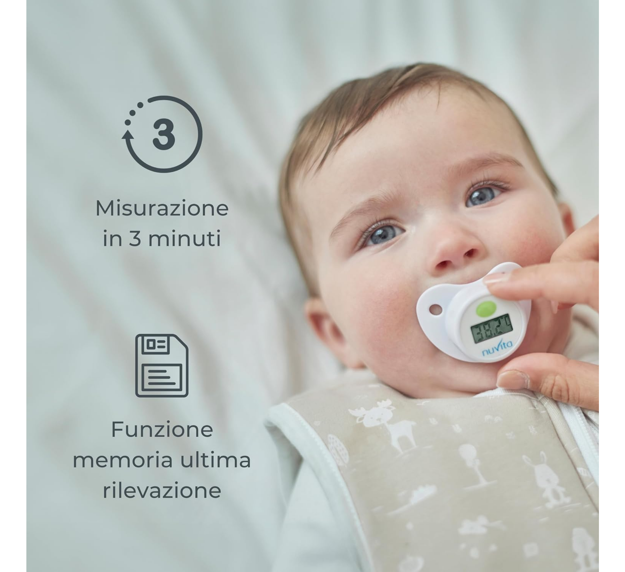 Nuvita Digital Baby Pacifier Thermometer