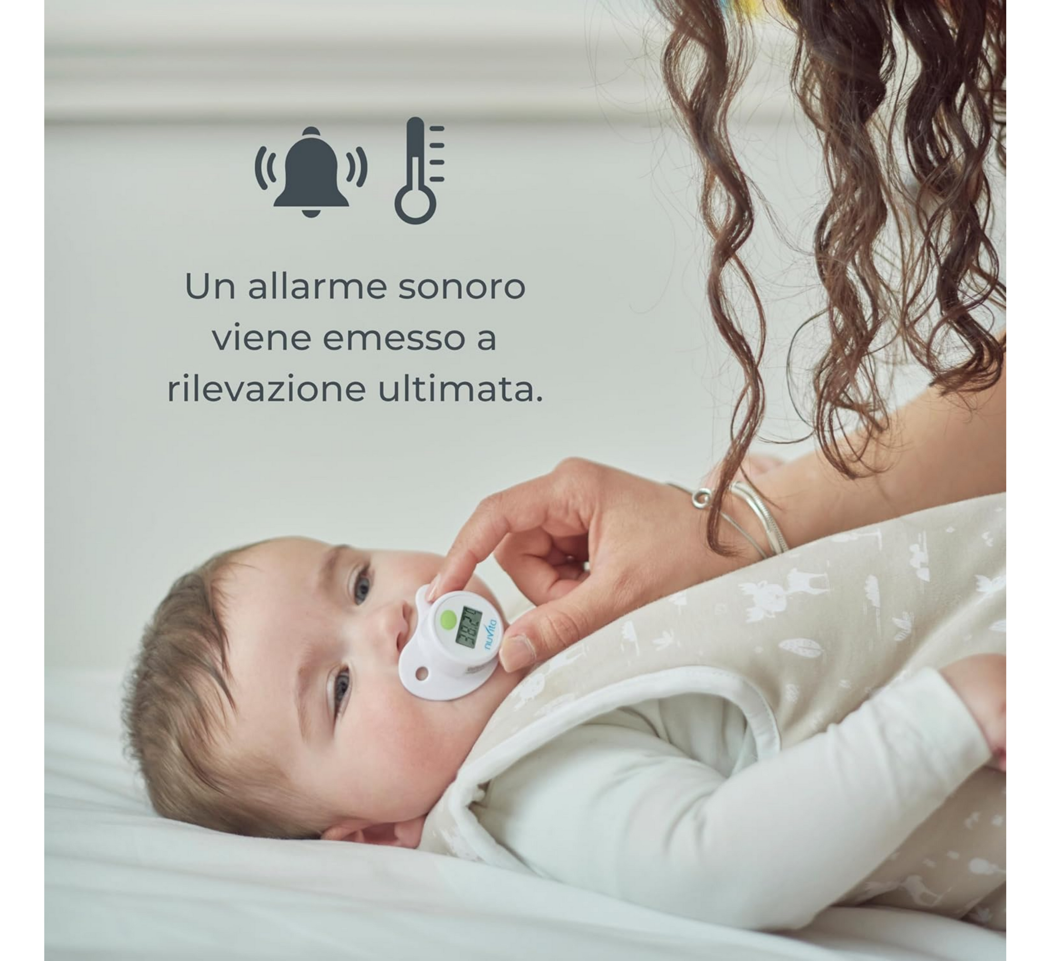 Termometër biberoni dixhital Nuvita për foshnje