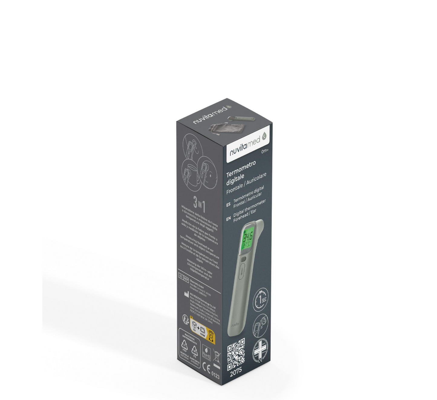 Termometër dixhital për ballë dhe vesh Nuvita