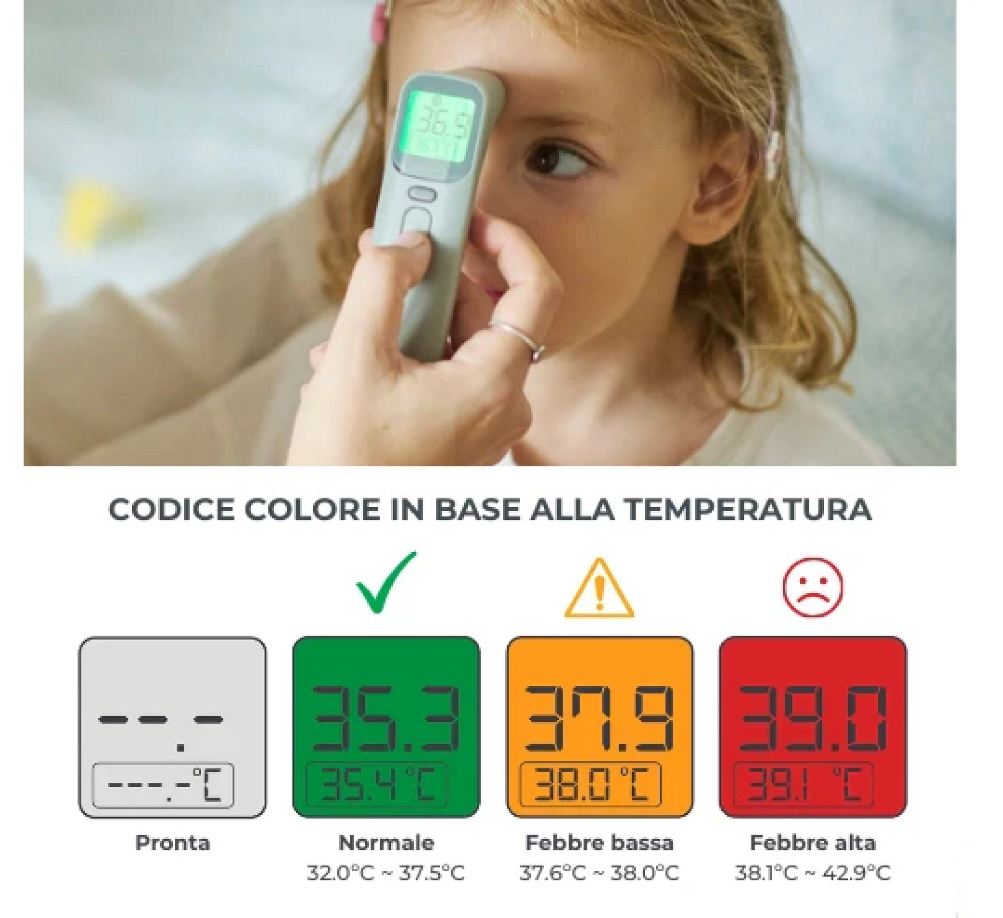 Termometër dixhital për ballë dhe vesh Nuvita