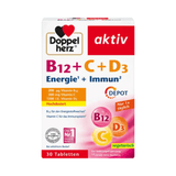 Doppelherz aktiv B12 + C + D3 Energie + Immun Depot
