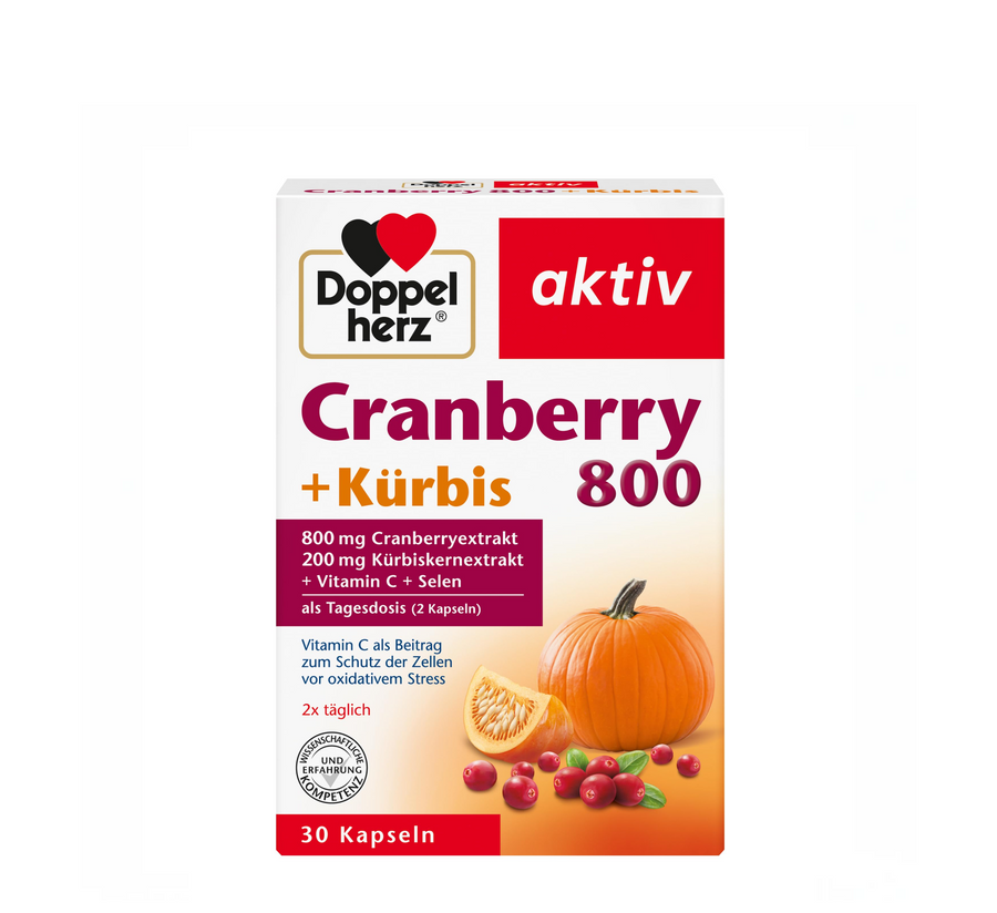 Doppelherz Cranberry 800 + Kürbis *30caps