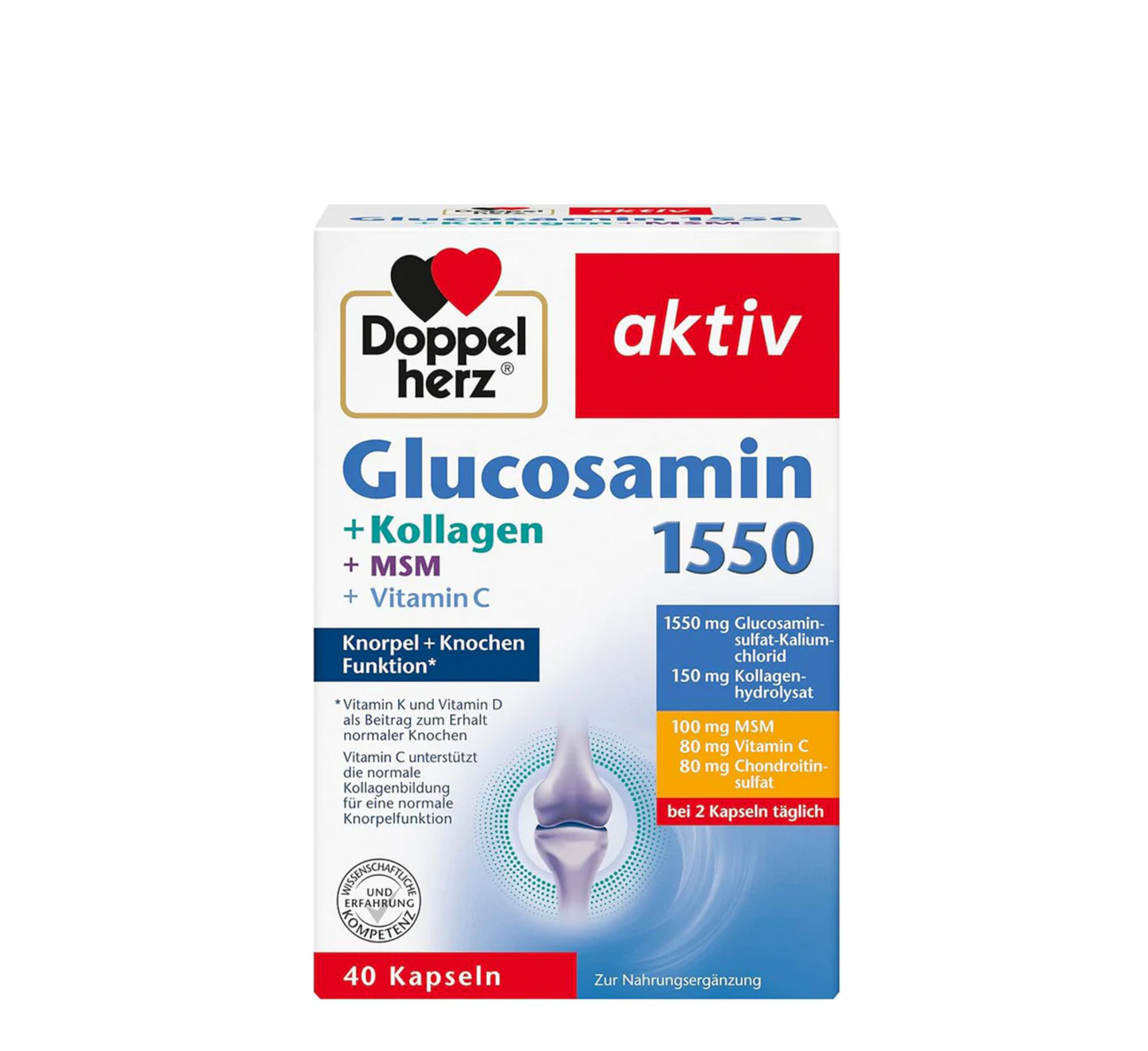 Doppelherz Glucosamin 1550 Collagen *40 Capsules
