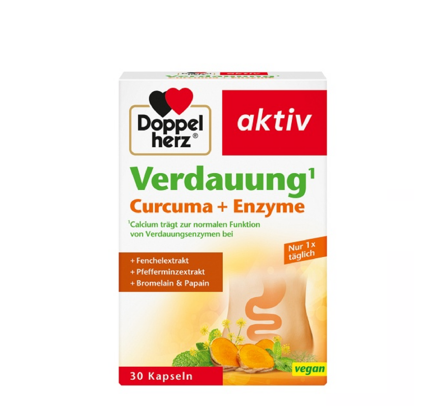 Doppelherz Verdauung Curcuma + Enzyme *30caps