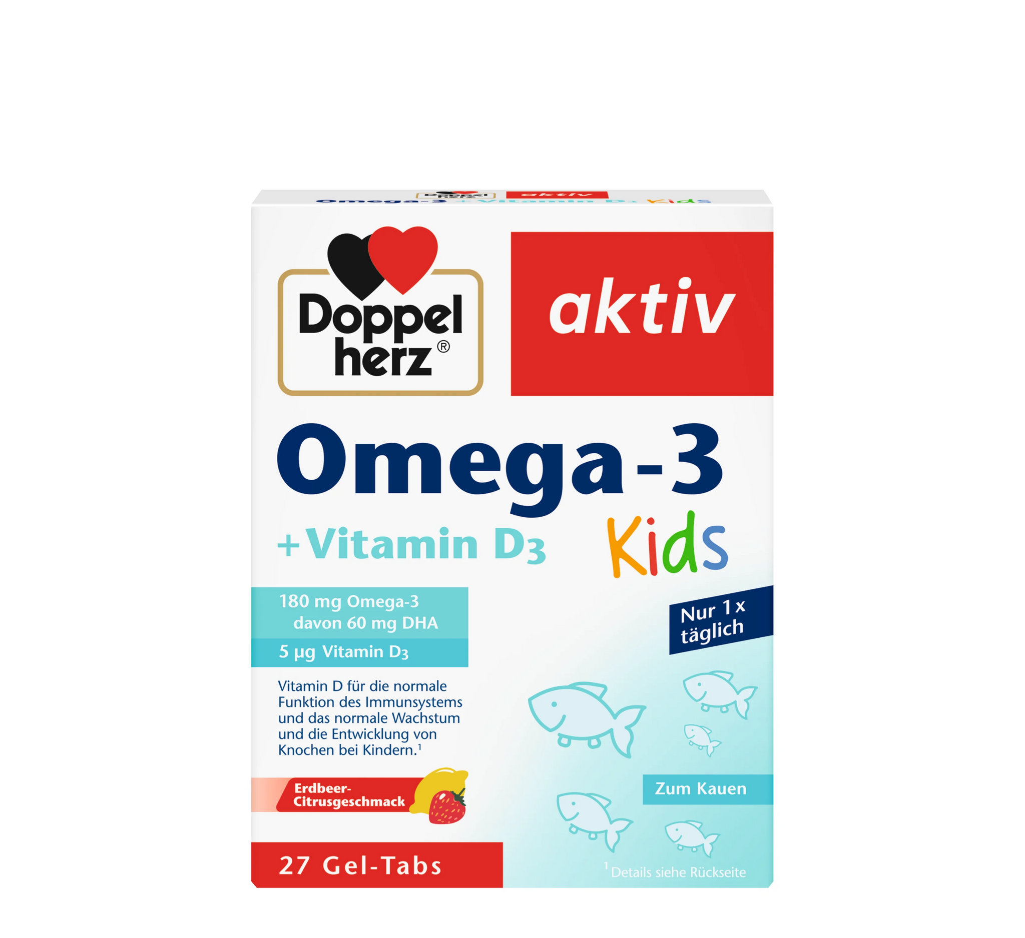 Doppelherz aktiv Omega-3 + Vitamin D3 Kids (*27 gel-tabs)