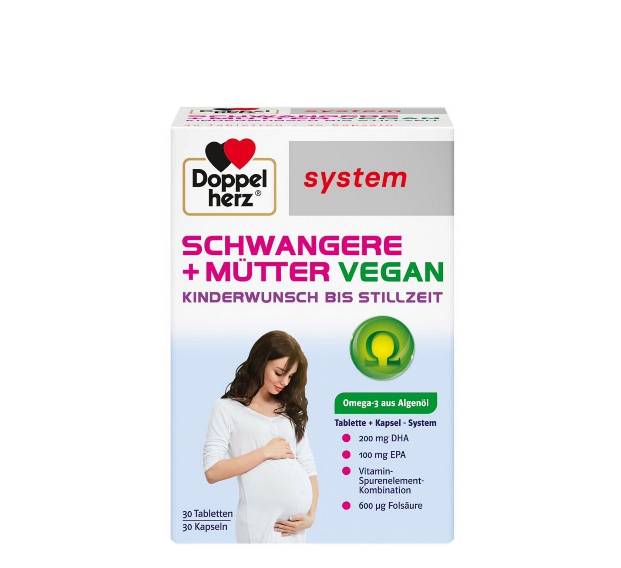 Doppelherz system Schwangere + Mütter vegan (30caps + 30tabs)