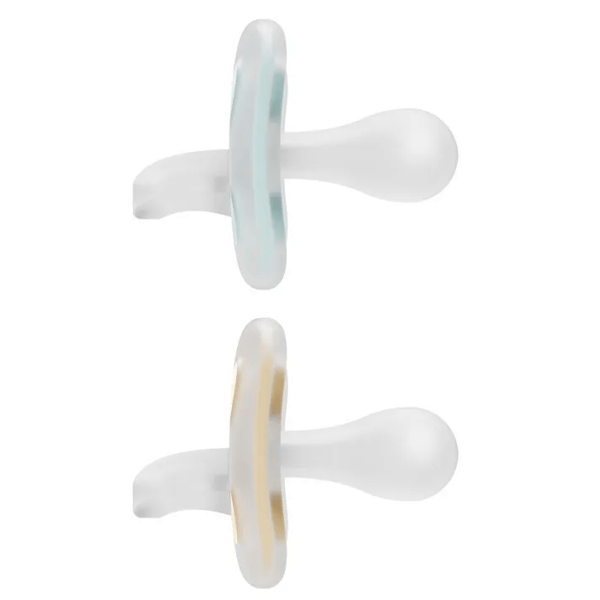 Dr Brown's Advantage One Piece Pacifier Blue and Cream 0-6m 2 pcs