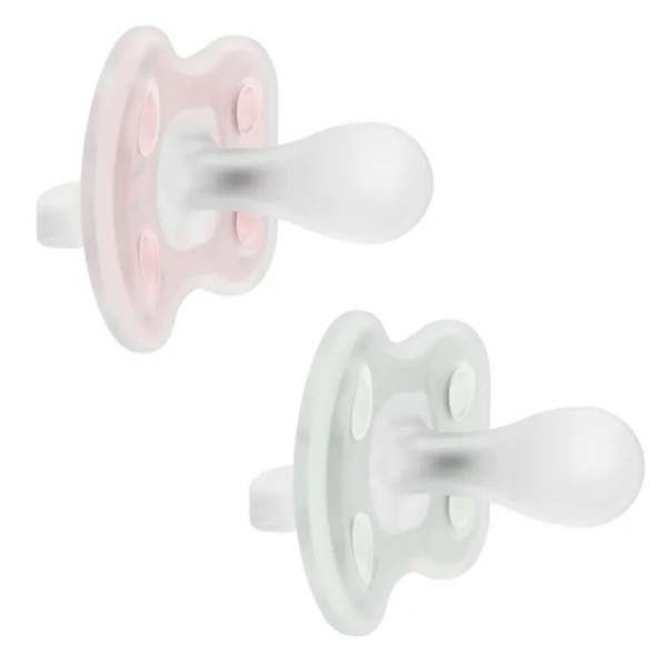 Dr. Brown's Advantage One Piece Pacifier Pink and Green 0-6m 2 pcs