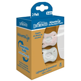 Dr. Brown's Advantage One Piece Pacifier Pink and Green 0-6m 2 pcs