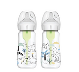 Dr. Brown’s Natural Flow Anti-Colic Options+ Wide-Neck Baby Bottle *270ml (2 Pack) - (shishe plastike)