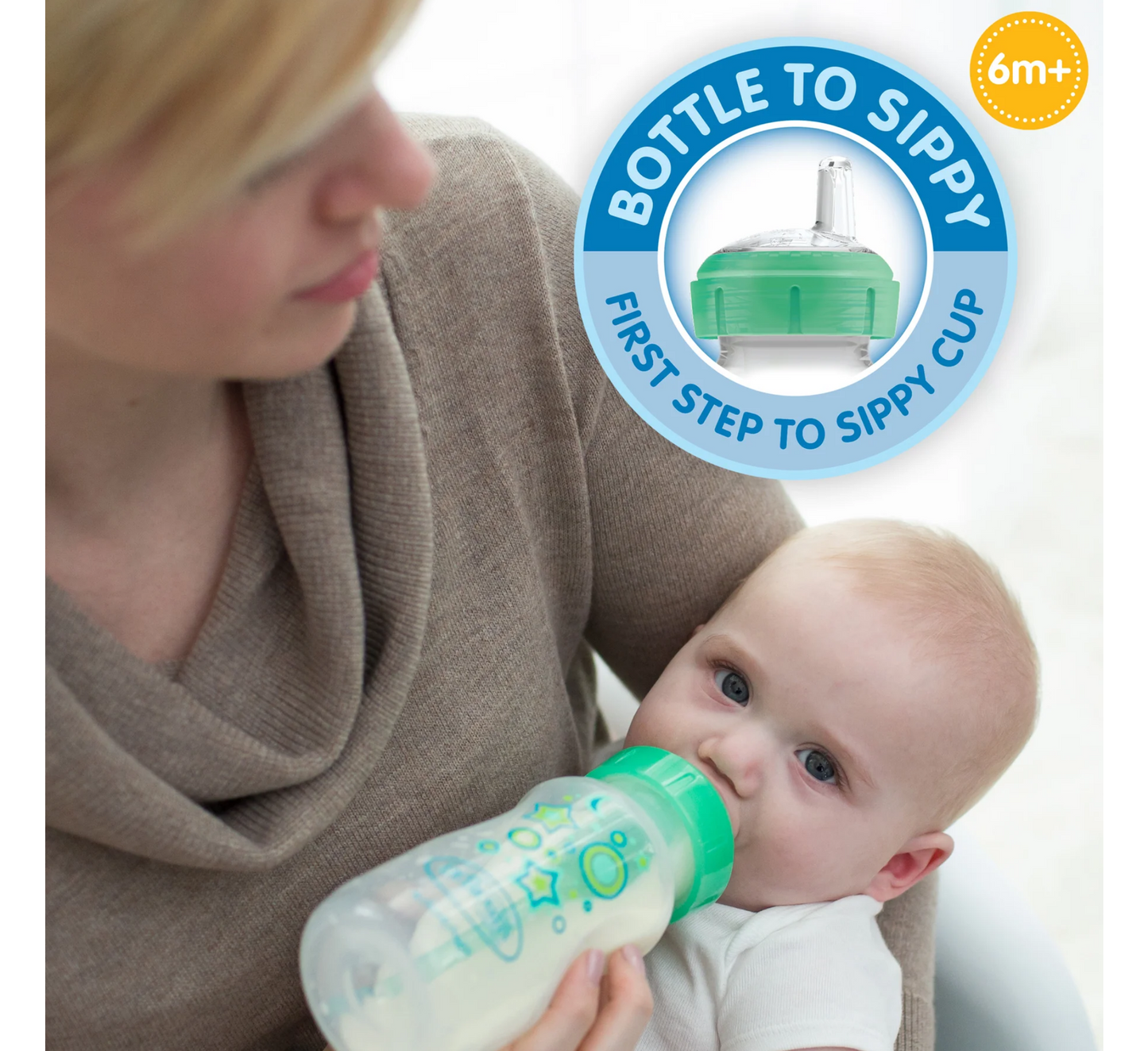 Dr. Brown's Natural Flow Anti-Colic Options+ Wide-Neck Sippy Bottle Starter Kit *270ml