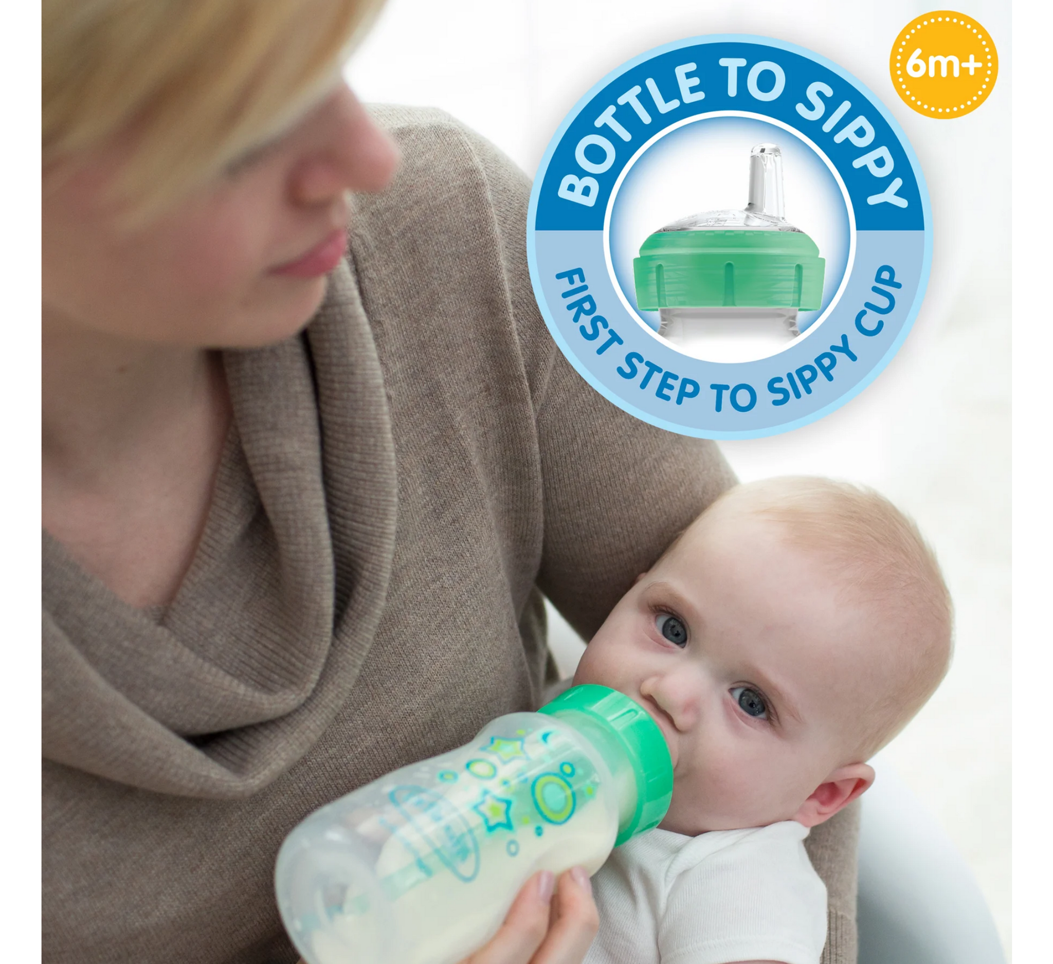 Dr. Brown's Natural Flow Anti-Colic Options+ Wide-Neck Sippy Bottle Starter Kit *270ml