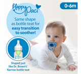 Dr. Brown’s® HappyPaci™ 100% Silicone Soother 0-6M