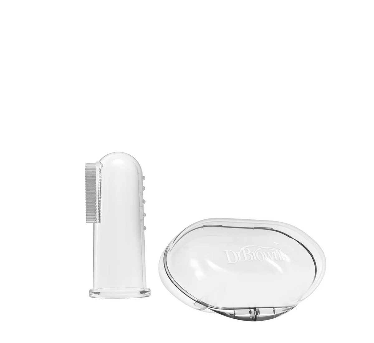 Dr Brown Finger Toothbrush + Storage Case 3M+