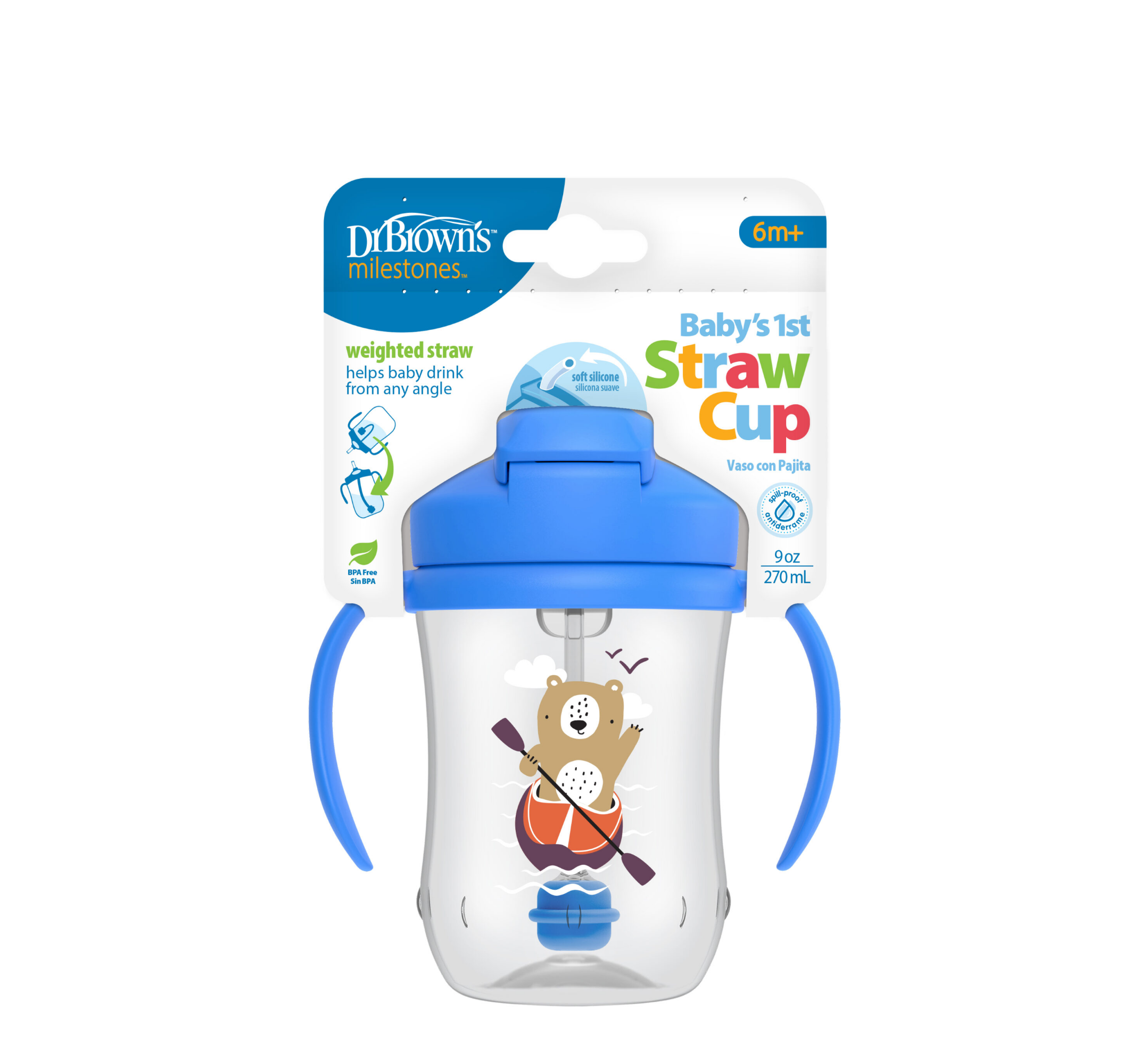 Dr. Brown’s Baby’s First Straw Cup with Handles 6M+ *270ml
