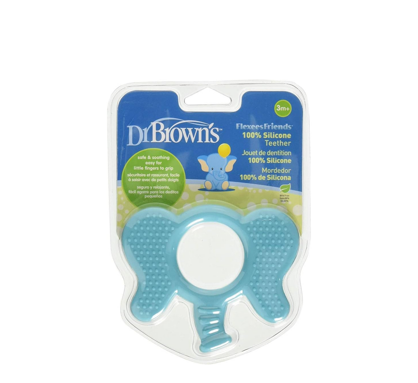 Dr Brown’s Flexees Friends Soft Silicone Teether Elephant 3M+