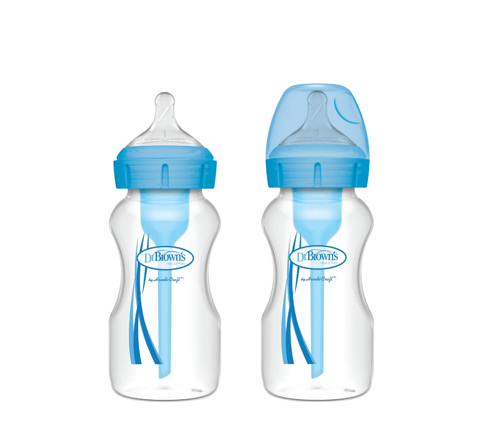 Dr Brown's Options+ Anti-Colic Wide Neck Baby Bottle (shishe plastike) (2 x 270ml)