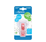 Dr Brown's Soother Clip with Material Coloured Strap