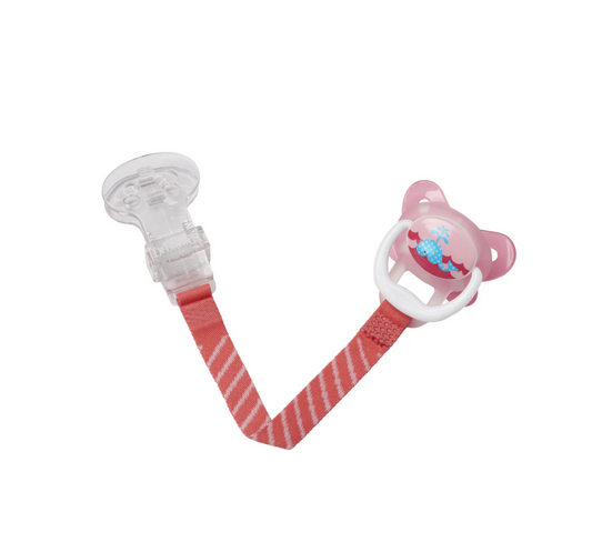 Dr Brown's Soother Clip with Material Coloured Strap
