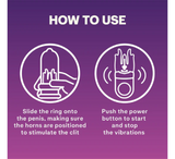 Durex Devil Ring Vibrating Sex Toy x1pcs