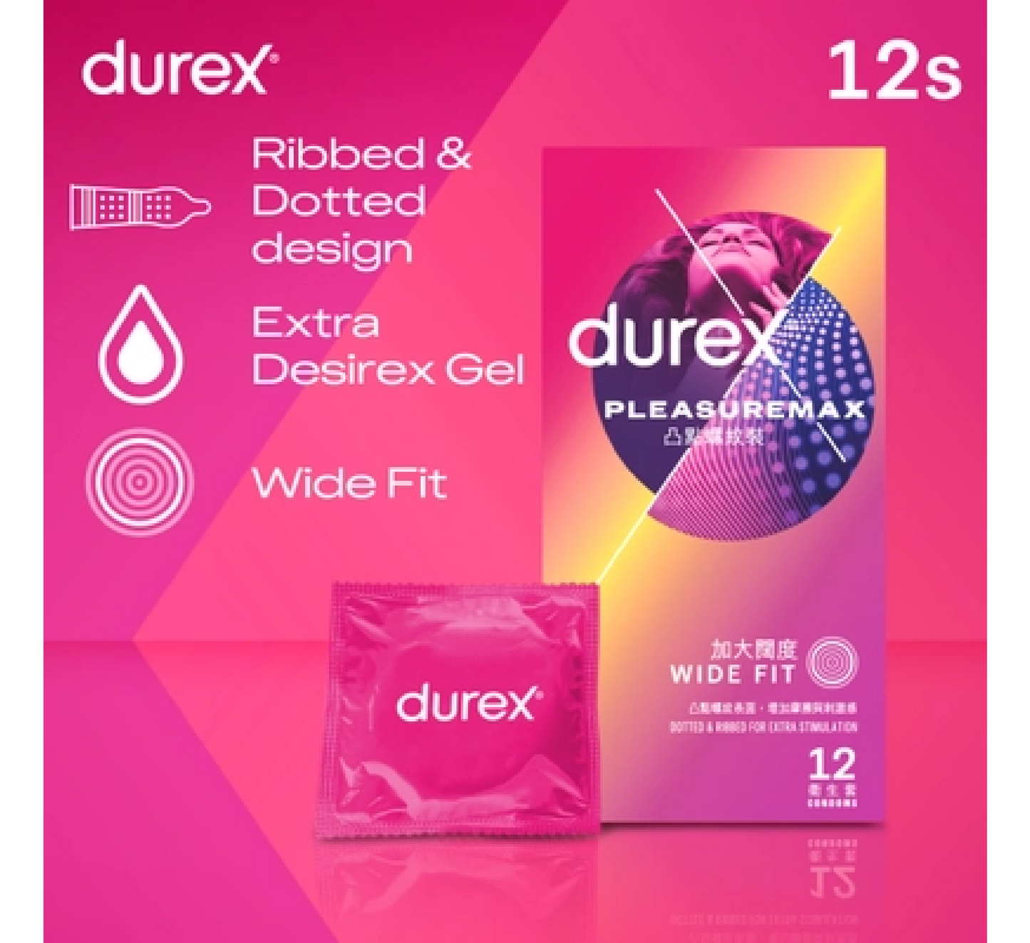 Durex PleasureMax Condoms (Ribbed & Dotted)
