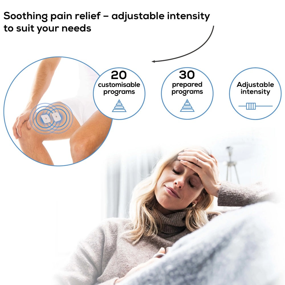 Beurer Germany EM 80 Digital TENS / EMS Device: 3-in-1 Pain Therapy, Muscle Stimulation & Massage