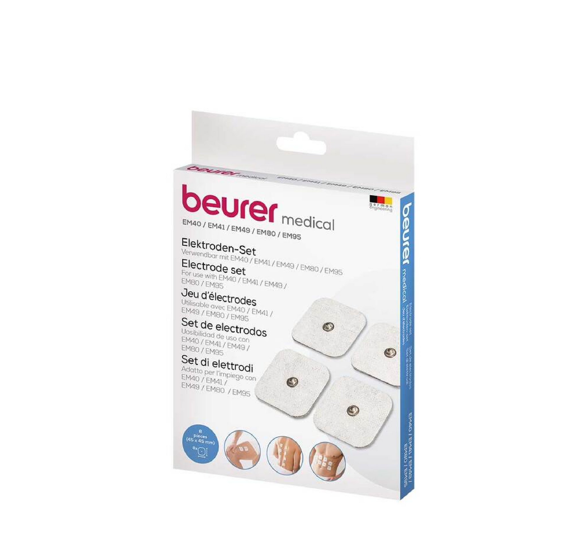 EM 41/49/80/95 Electrodes 45x45 mm *8pieces