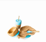 Eco Rascals Bamboo Car Plate Weaning Gift Set in Blue