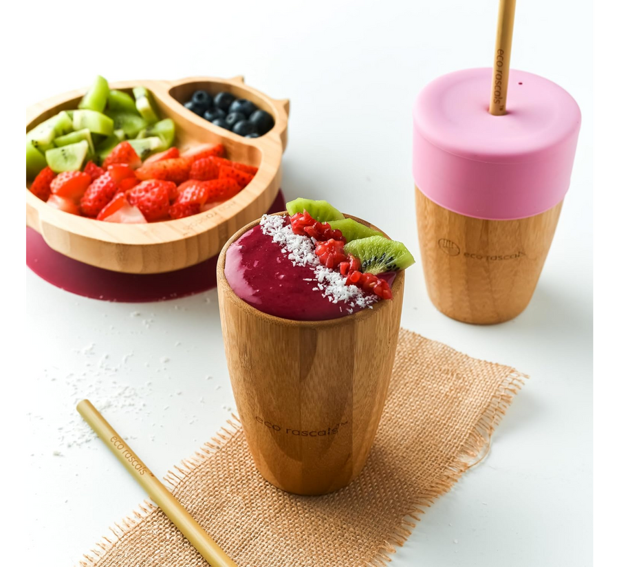 Gotë e gjatë prej bambuje Eco Rascals me kashtë bambuje 18M+ *210ml