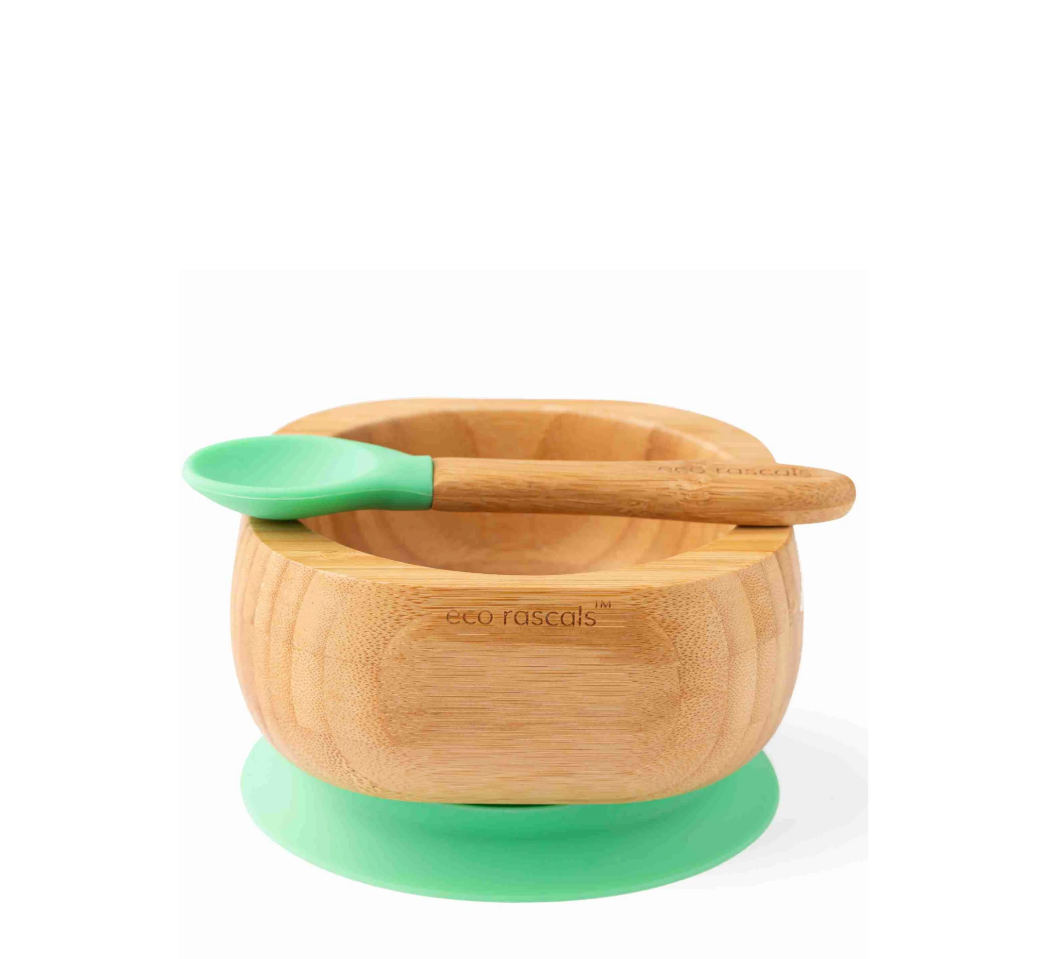 Eco Rascals Bamboo Baby Suction Bowl & Spoon Set