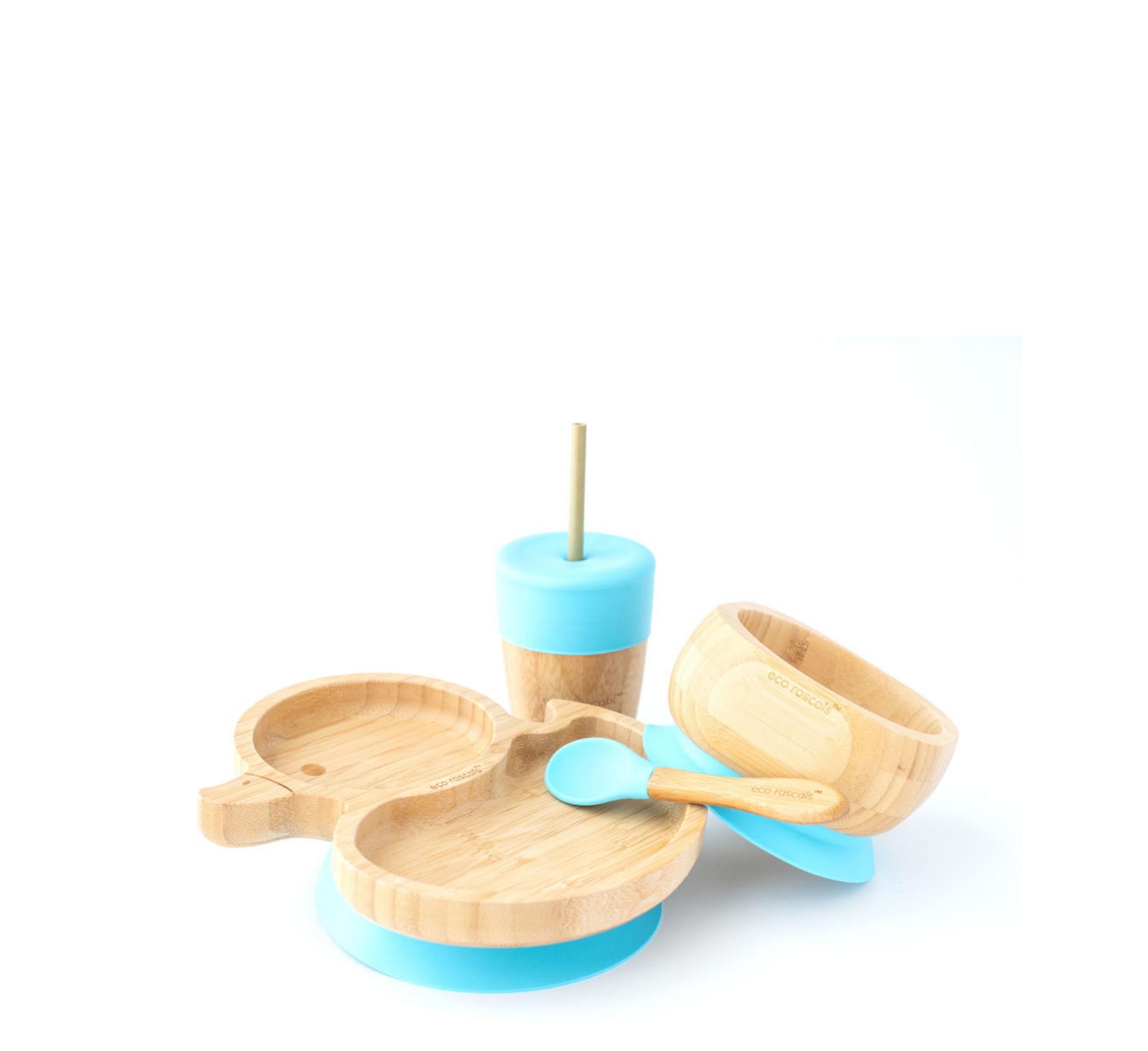 Eco Rascals Bamboo Duck Plate Weaning Gift Set