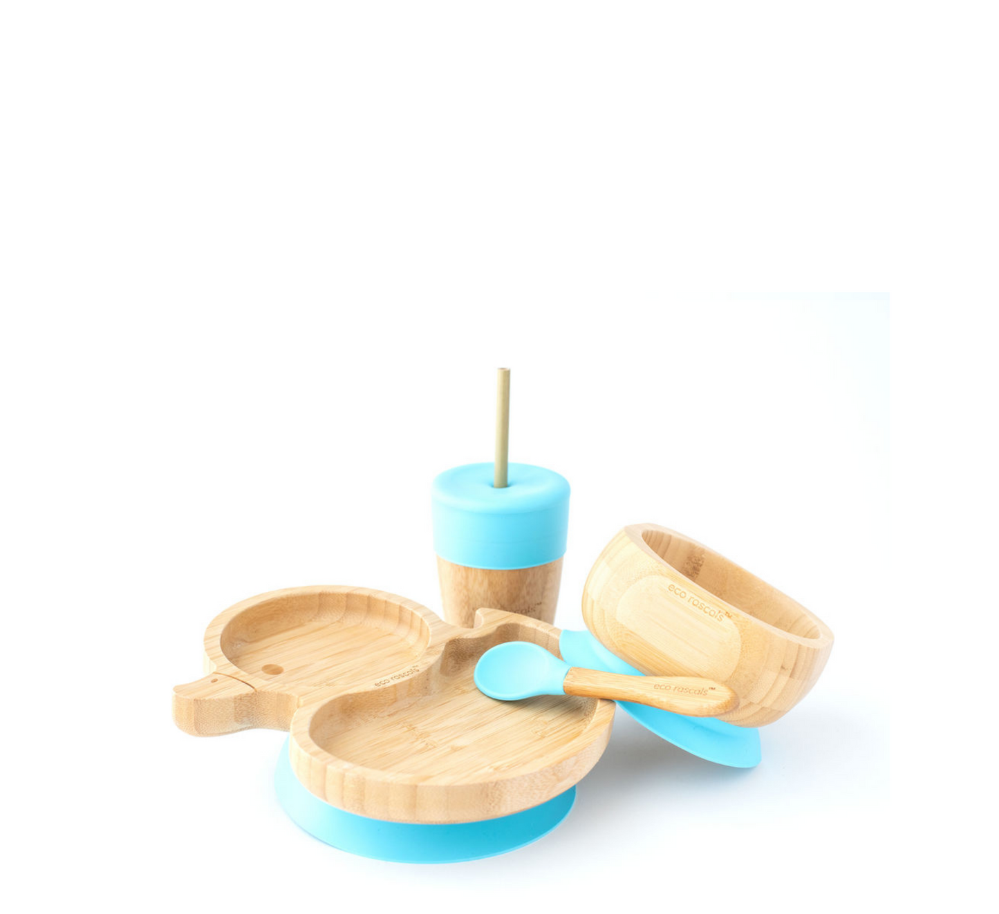 Eco Rascals Bamboo Duck Plate Weaning Gift Set