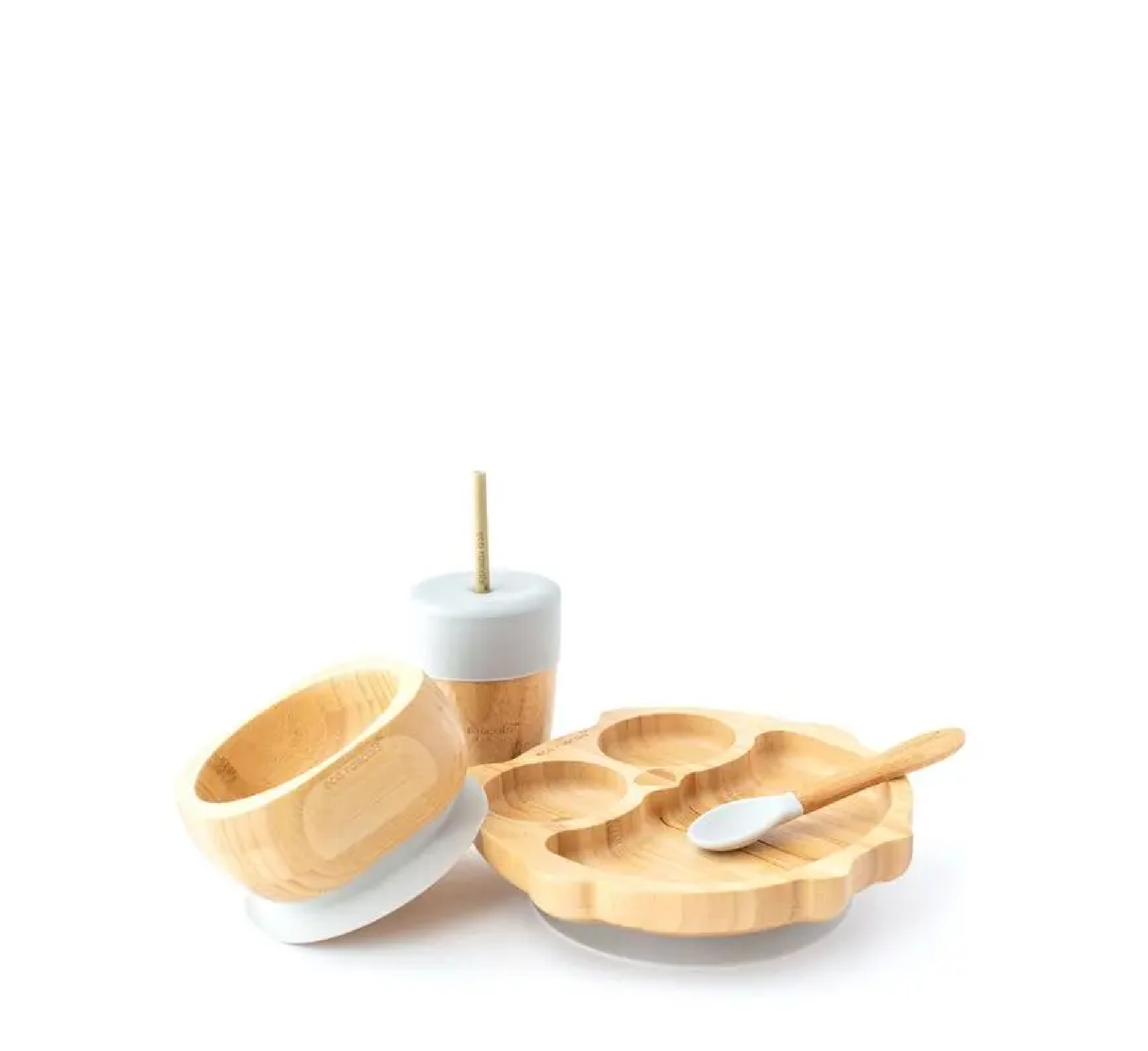 Eco Rascals Bamboo Owl Plate Weaning Gift Set