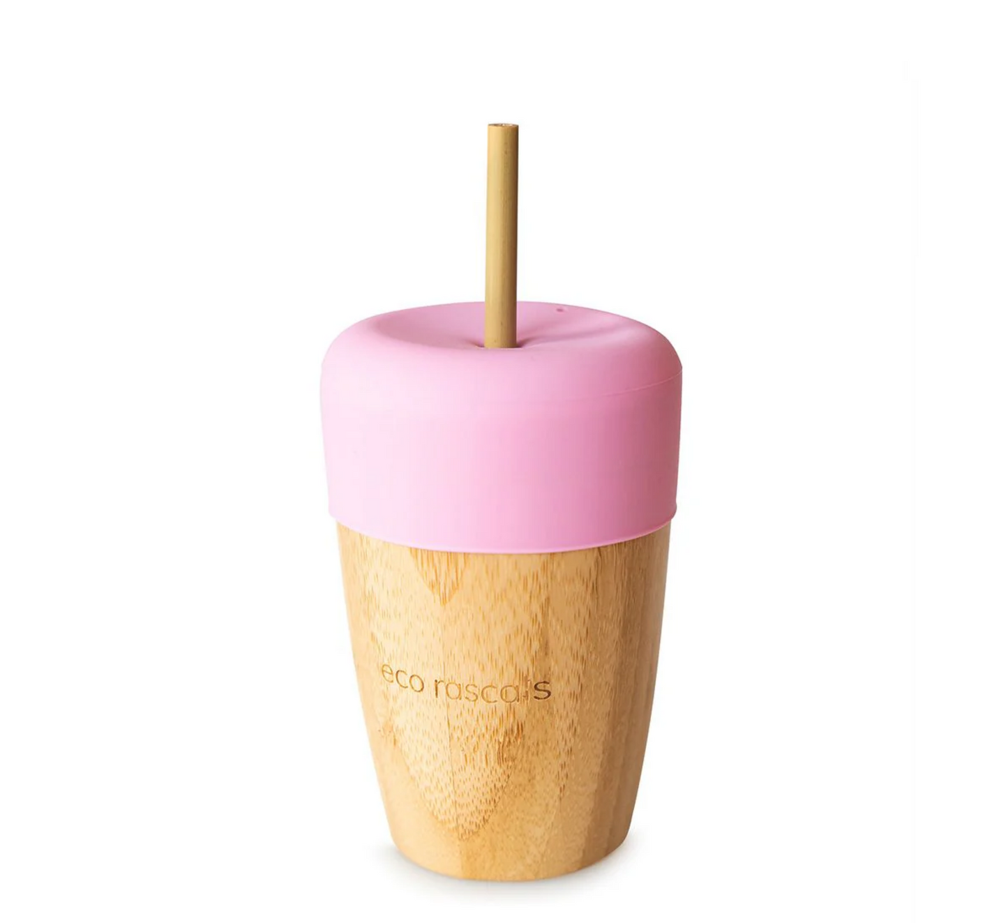 Eco Rascals Bamboo Tall Cup with Bamboo Straws 18M+ *210ml