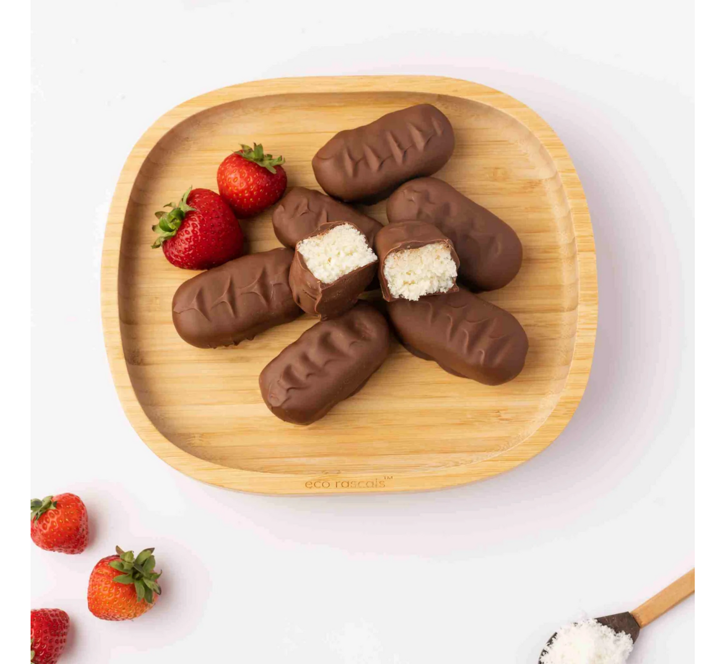 Eco Rascals Classic Rectangle Suction Plate in Grey