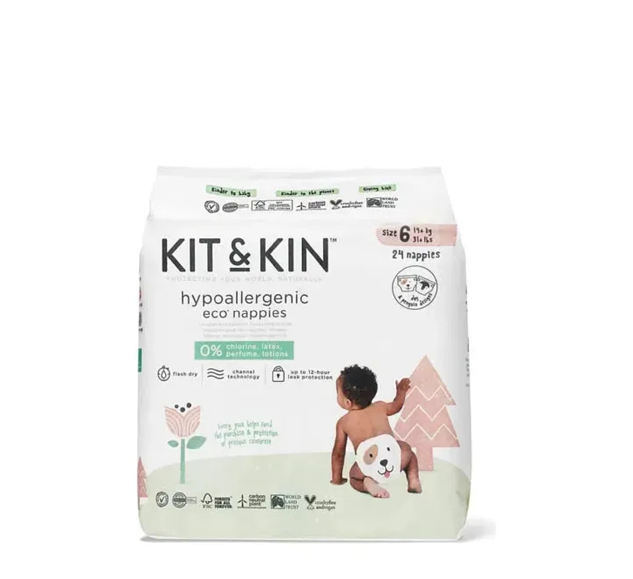 Kit & Kin Hypoallergenic Nappies 6 *24pcs
