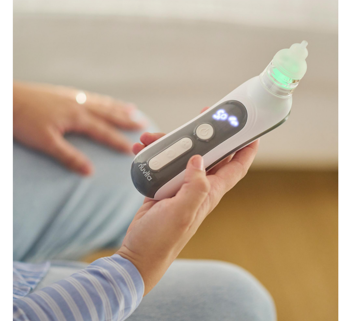 Aspirator Nazal Elektrik Nuvita me Bateri të Rikarikueshme