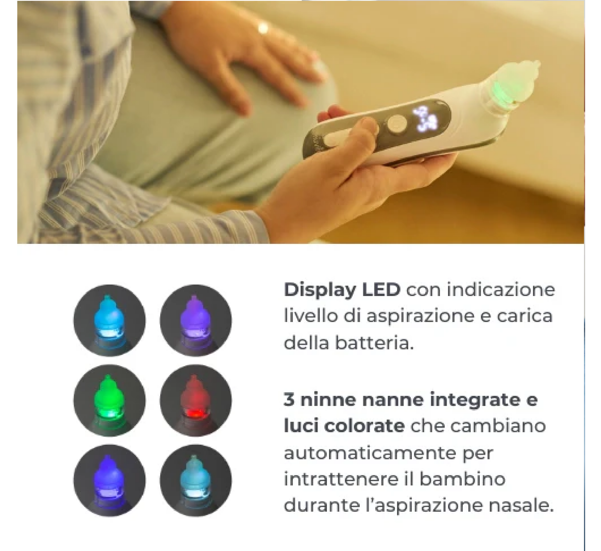 Aspirator Nazal Elektrik Nuvita me Bateri të Rikarikueshme