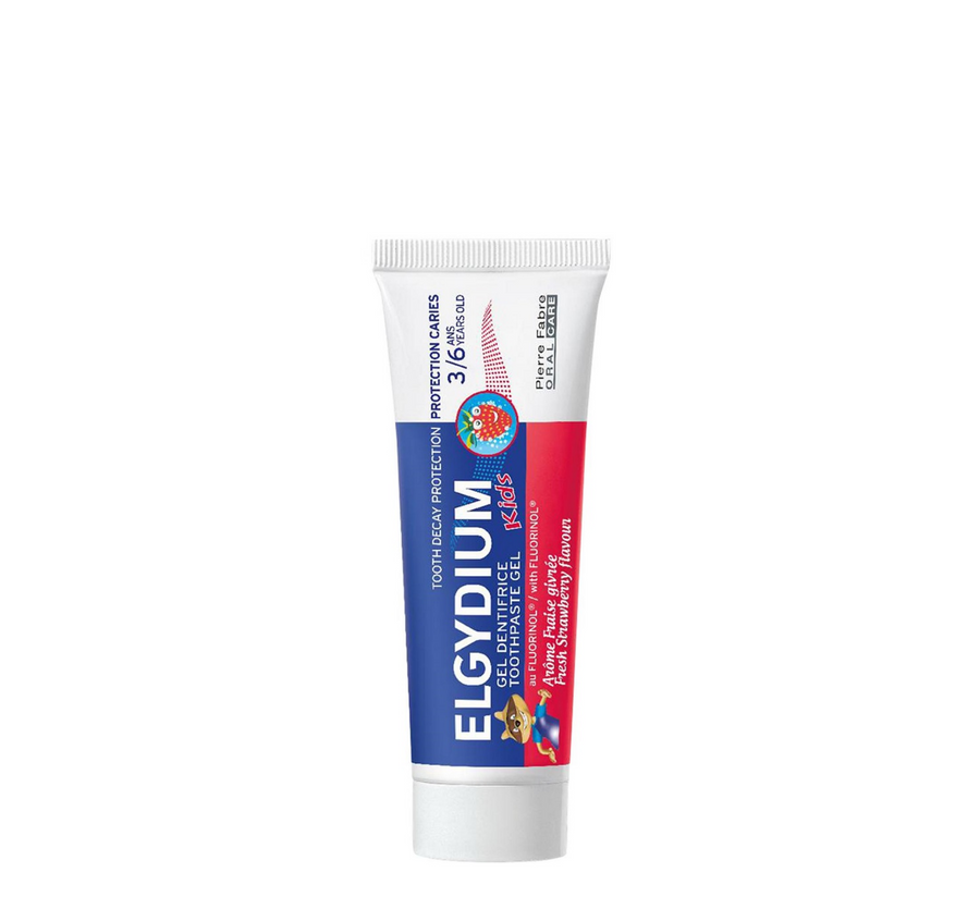 Pastë dhëmbësh Elgydium për fëmijë me luleshtrydhe të freskët (3-6 vjet) *50ml