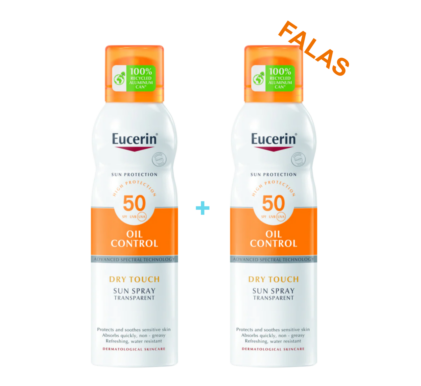 Eucerin Sun Oil Control Dry Touch Sun Spray Spf50+ Bipack (1+1)