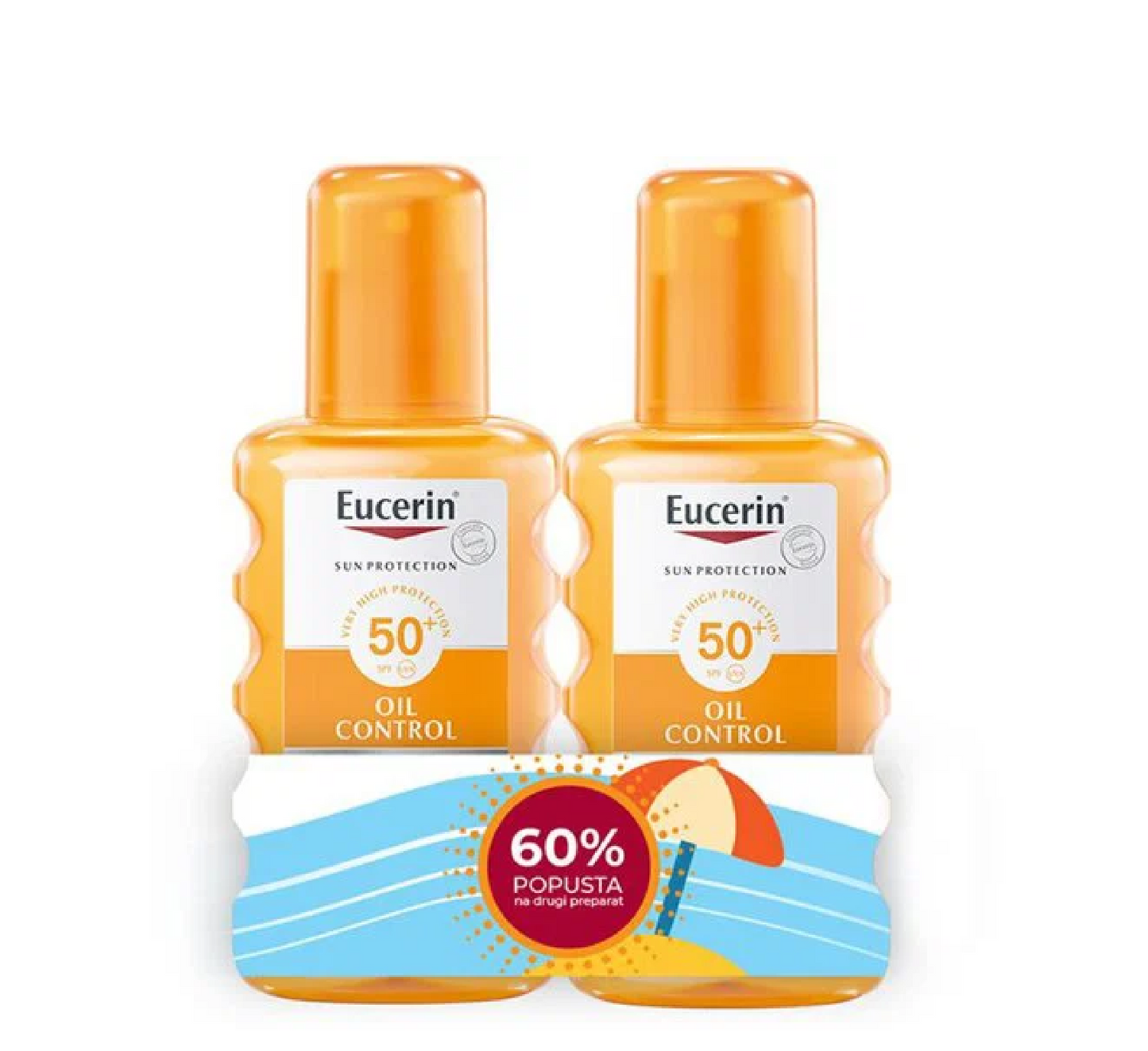Eucerin Sun Protection Oil Control Dry Touch Spray Bipack (1+1)