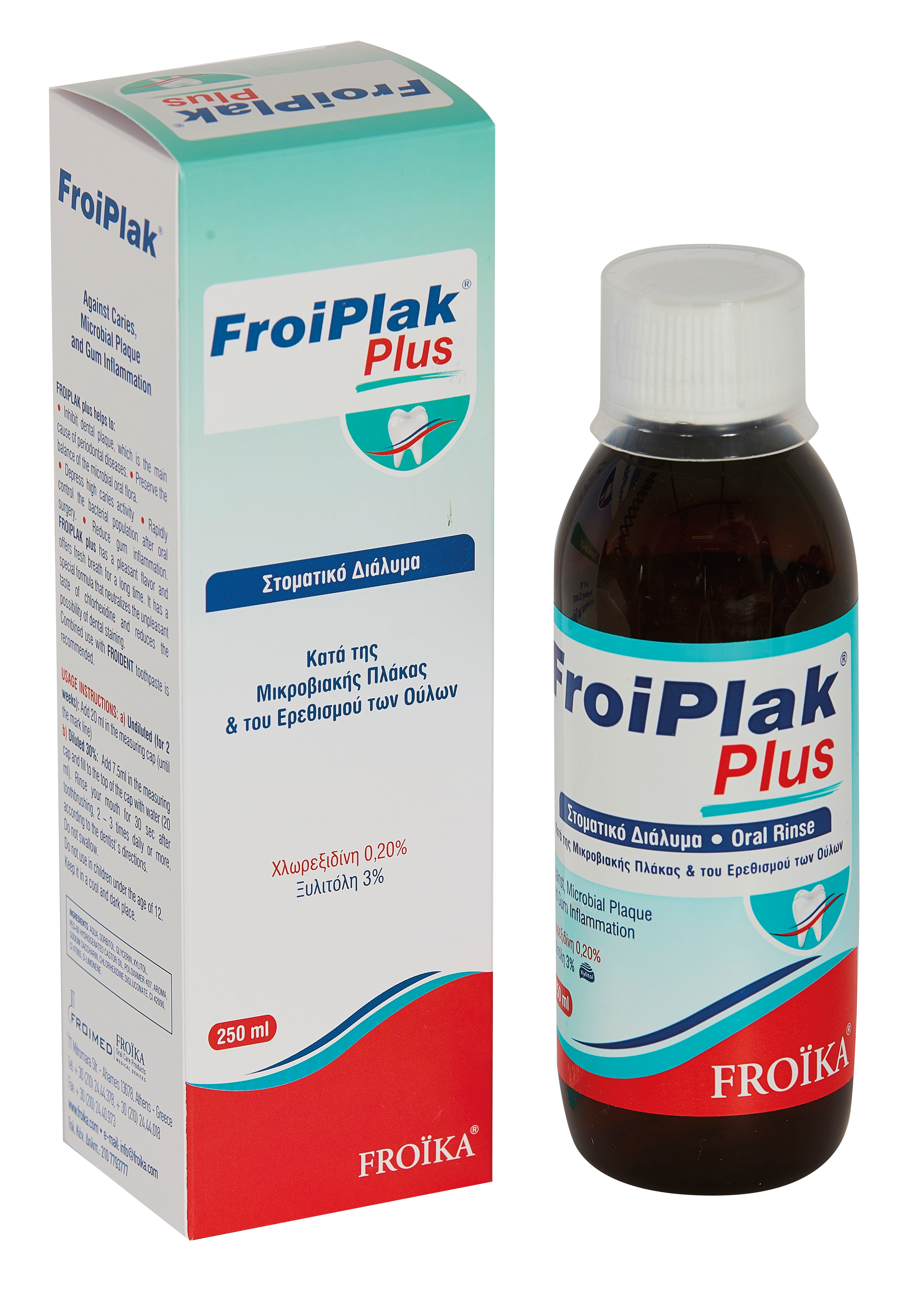 FROIPLAK PLUS ANTIMICROBIAL MOUTHWASH 250ml