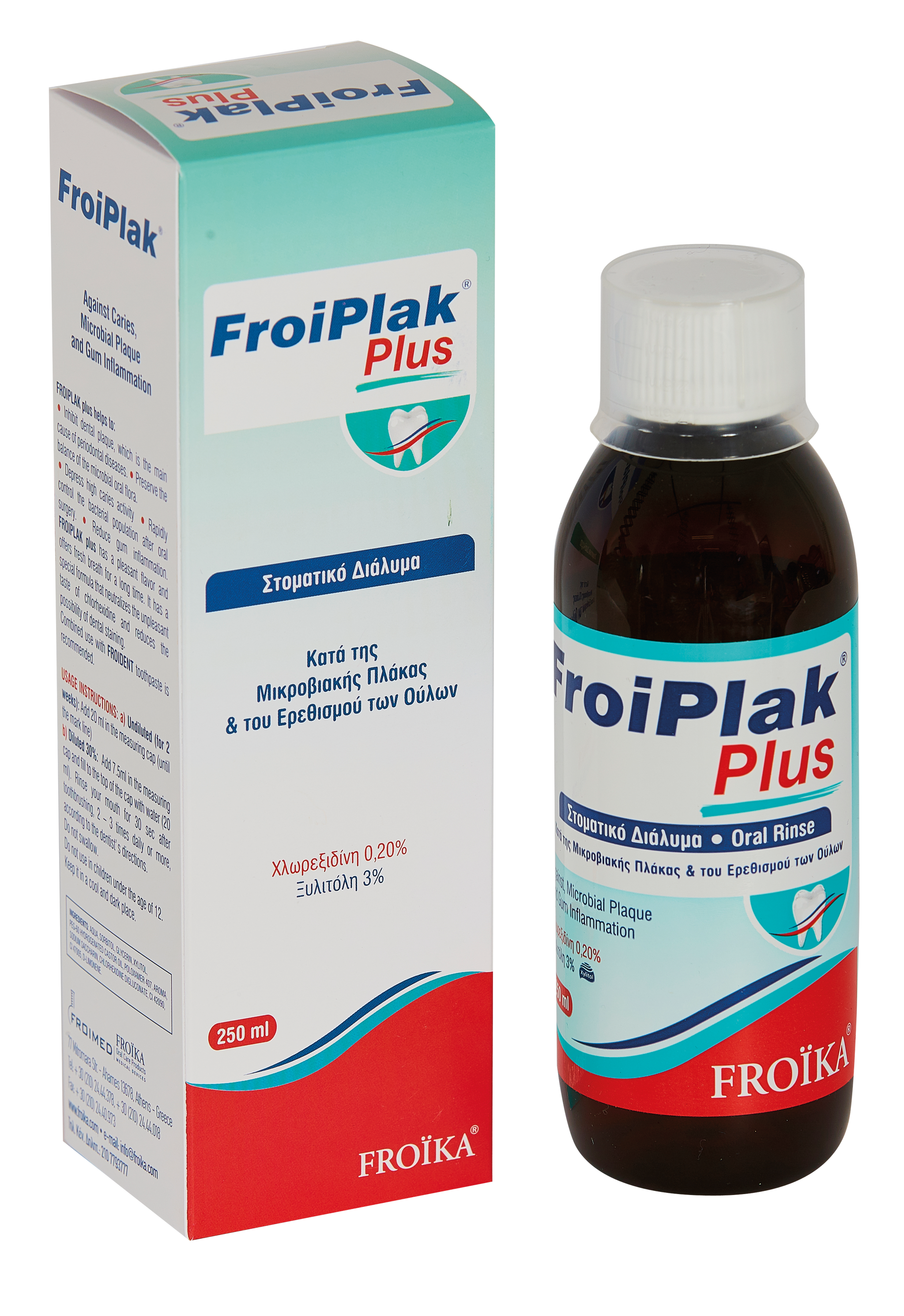 FROIPLAK PLUS ANTIMICROBIAL MOUTHWASH 250ml
