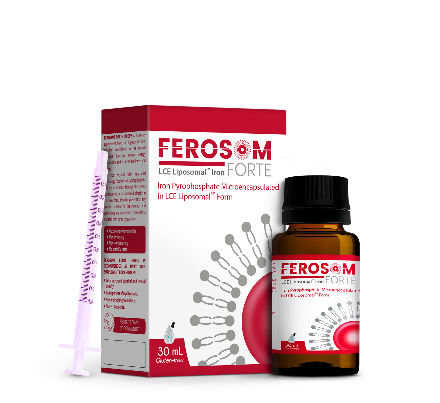 Ferosom Forte LCE Liposomal Iron Drops *30ml